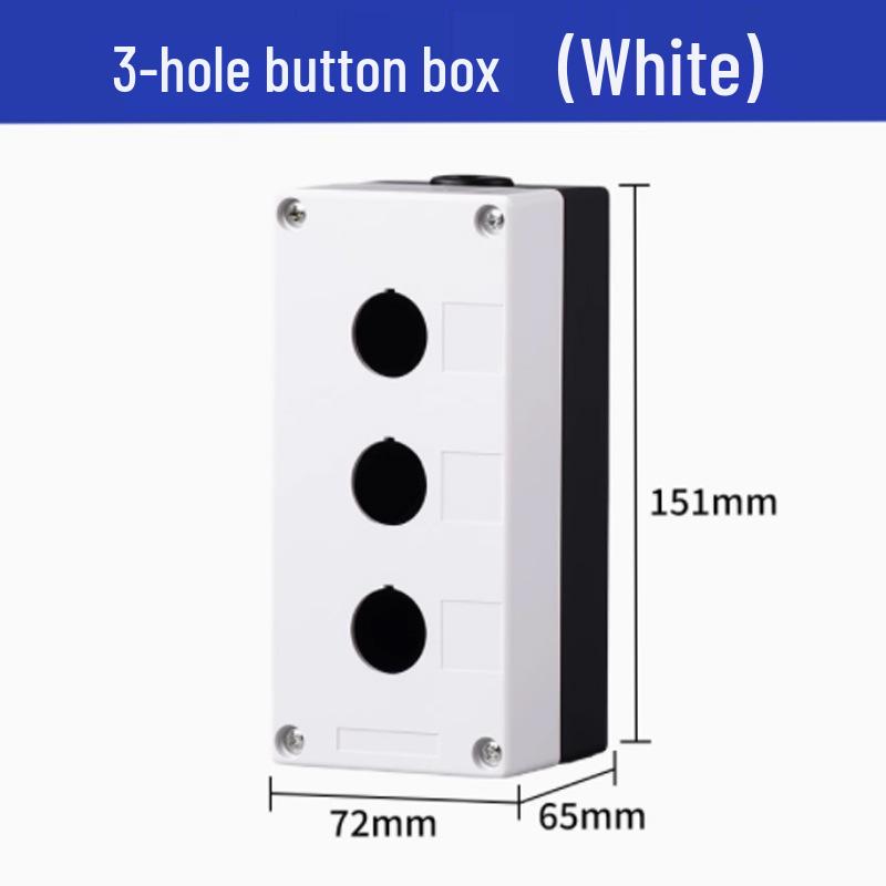 Strong Waterproof Magnetic Button Box: 1234-Position, Emergency Stop & Start Single Hole Control Switch.