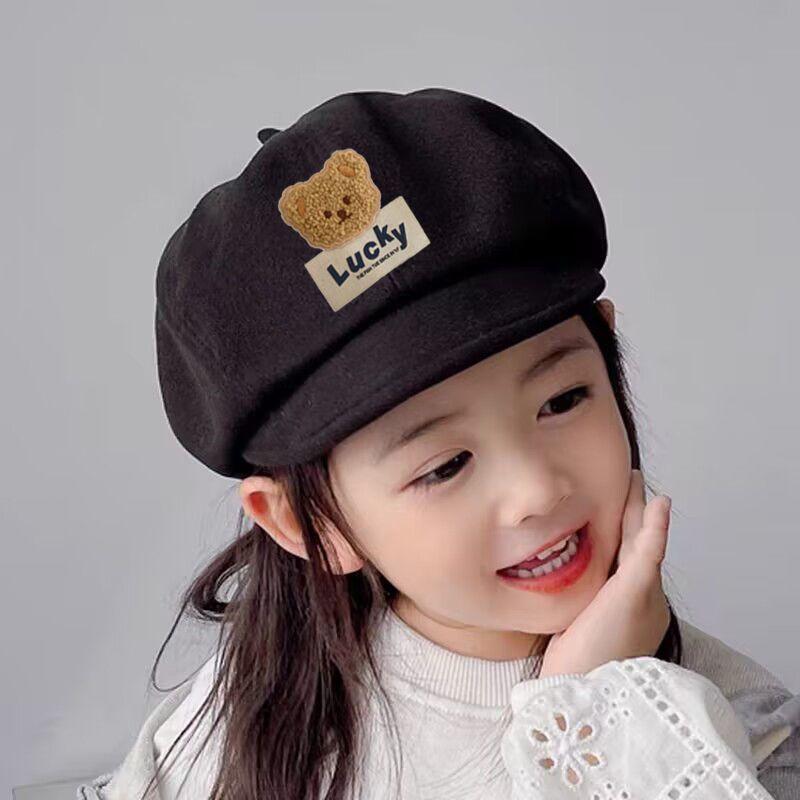 Children's Fashionable Berets, Cute Baseball Caps for Girls Autumn and Winter