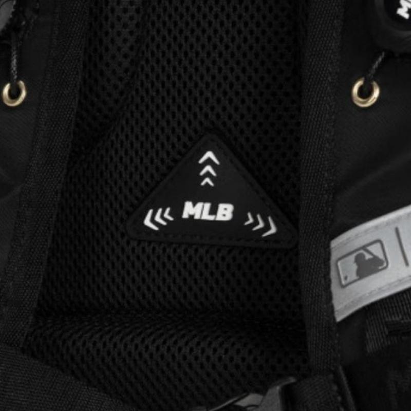 New MLB Polyester Backpack Regular Kids' Black 7ABKMC55N-50BKS