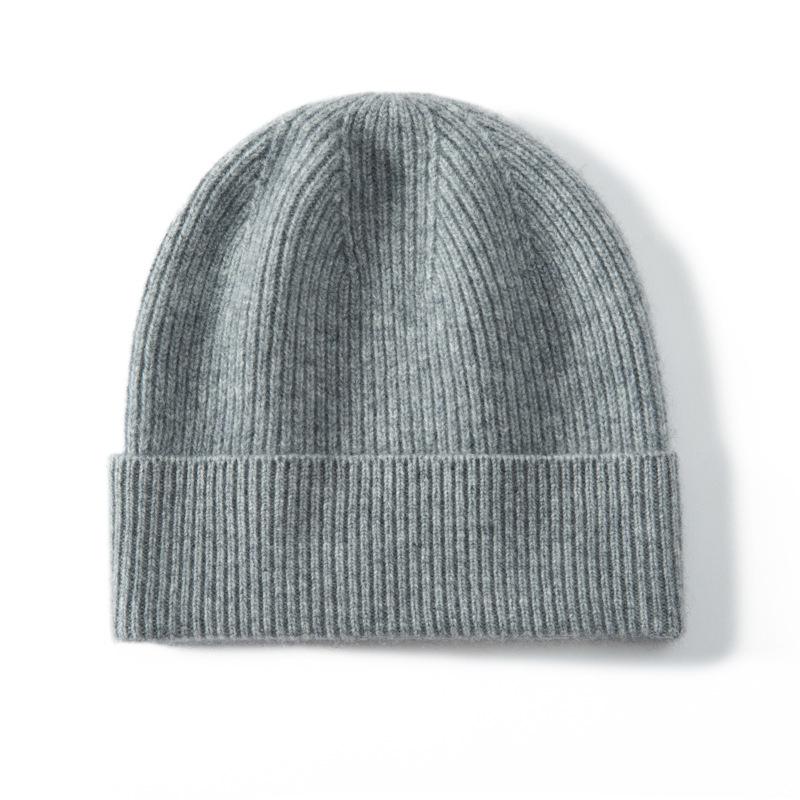 Unisex Winter Cashmere Knit Wide Fit Head Wrap Hat