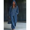 Modische Jumpsuits mit Reißverschluss, weitem Bein, Kapuze, langen Ärmeln und Taschen – perfekt für den Herbst. Lässige Overalls für Damen, ideal für Pendler.