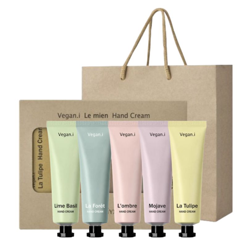 

MediFlower Aronyx Vegan.i Le Mien Hand Cream 5Piece Set(50 × 5) + Gift Shopping Bag Set(50 × 5)
