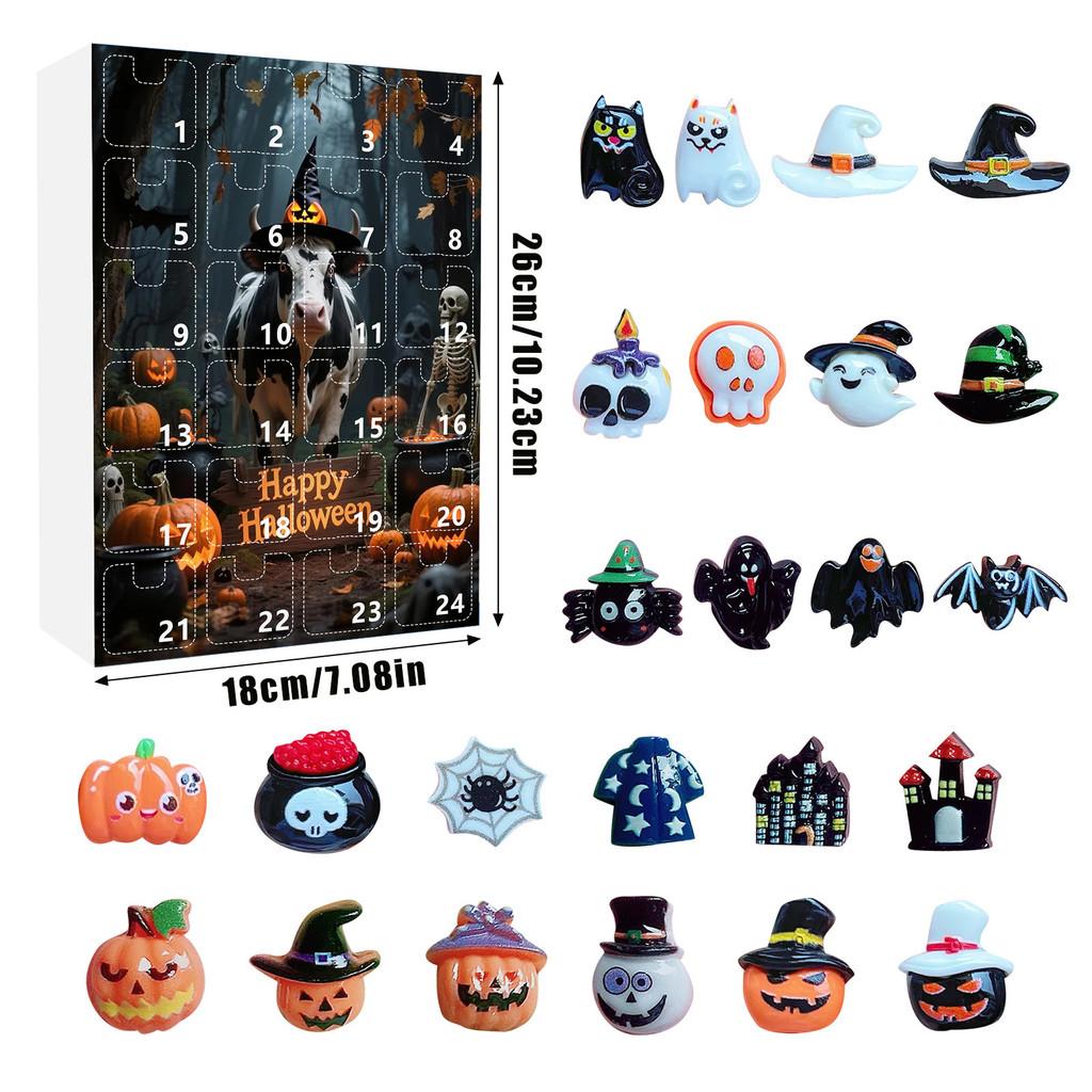 

Halloween Witch Spider Resin Calendar Blind Box With Cartoon Accessories For Giftgiving 01
