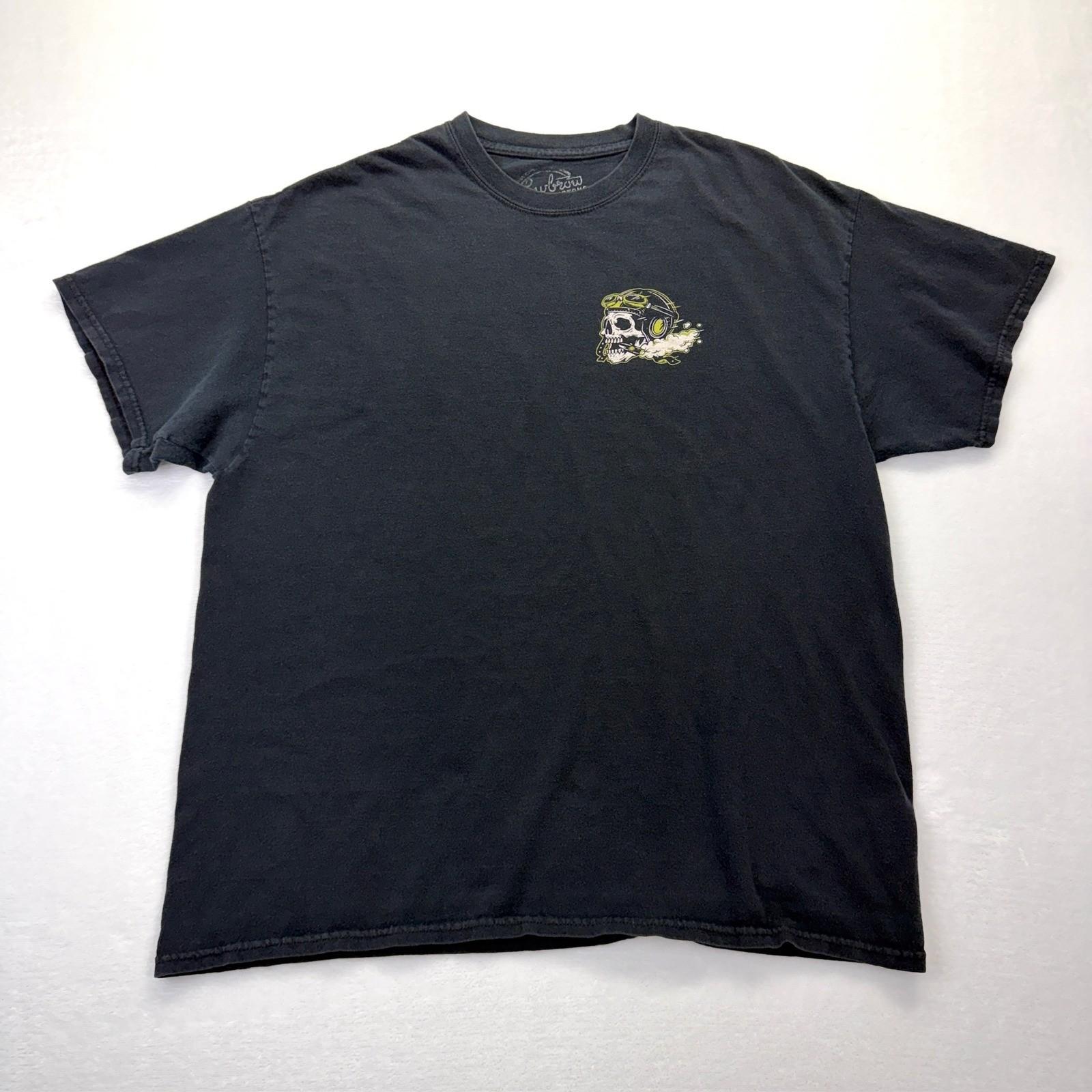 Lowbrow Customs Mens XL Black Skull Ride Fast Take Chances Graphic T-Shirt S разноцветный