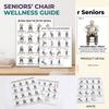 Ensemble de 2 Chaises de Yoga - Guide d'Étirements Assis pour Personnes Âgées, Exercice Doux Mural pour Fitness à Domicile