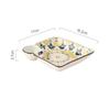 Bohemian Ceramic Dumpling Plate Household Underglaze Color Snack Dish with Saucer Fruit Dessert Platter French Fries Tray