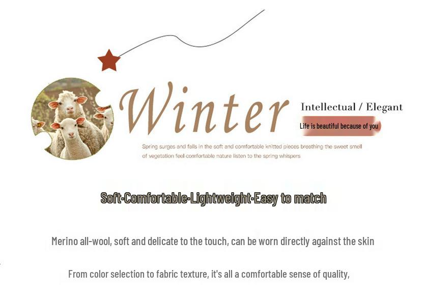 Women's High Neck Cashmere Turtleneck Pullover - 100% Wool Slim Fit Long Sleeve Sweater, Autumn/Winter Base Layer.