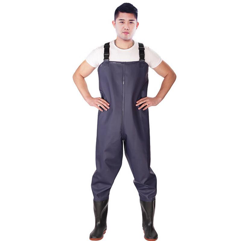 Heavy-Duty Rubber Wading Waterproof Work Pants 36-47