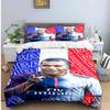 Set de așternuturi de modă cu imprimeu Fotbalist M-Messi R-Ronaldo Huse de pilotă Plapumă Pat Tineri Copii Fete Băieți Cadou de Lux