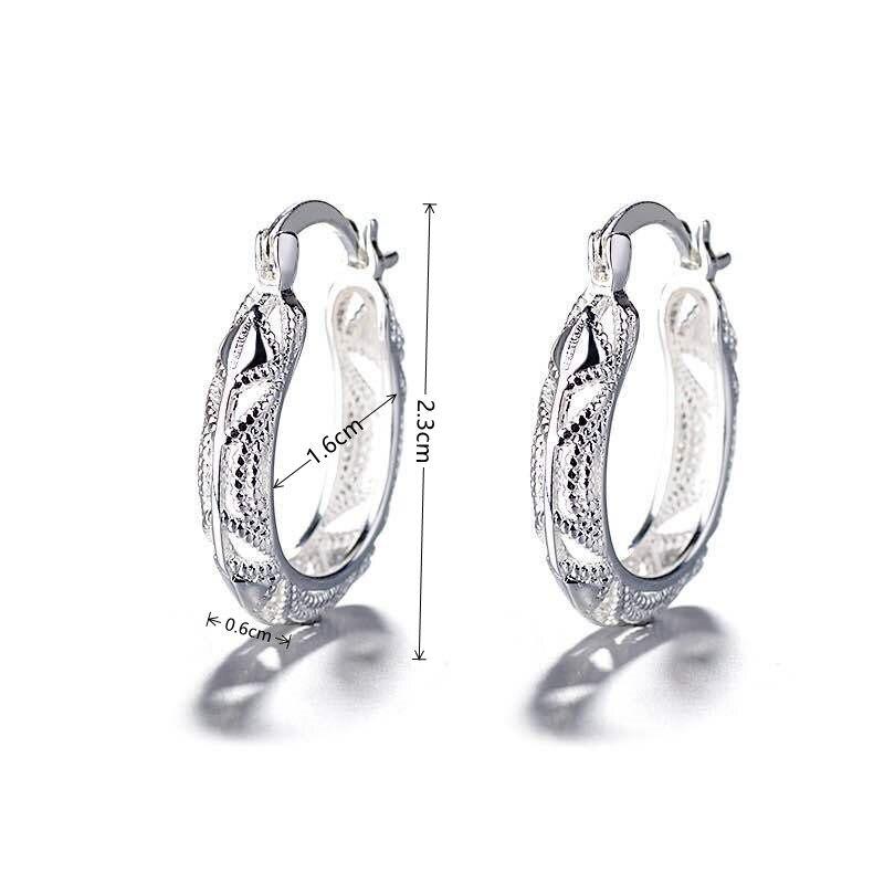1 Pair Of Silver Plated Earrings For Men And Women Simple Fashion Models Creative Snake Pattern Zinc Alloy Jewelry