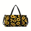 Forest Flowers Large Capacity Luggage Bag for Boy and Girls Best Gifts 2D Flat Cartoon Travel Duffels Hand Bag for Children