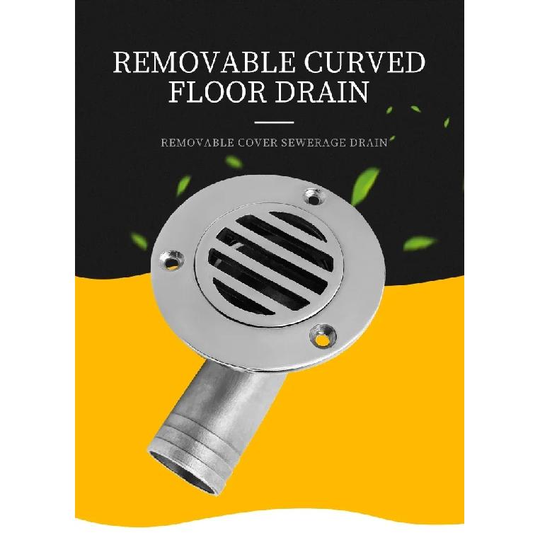 AndyMarine Stainless Steel Durable Deck Drain Cockpit Drain Scupper Plug Drainage Boat Accessories Marine Hardware