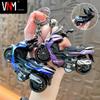 Creative Pull-Back Motorcycle Keychain Toy Model - Pedal Car Pendant Gift