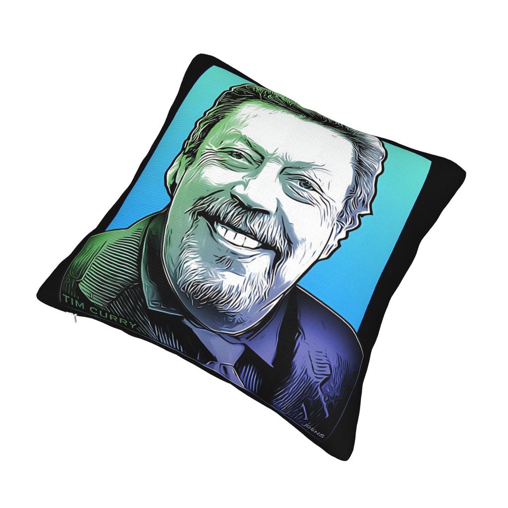 Decorative Pillow Covers RIP Tim Curry Merchandise Home  Throw Pillow Case Cover Zipper Multiple Sizes