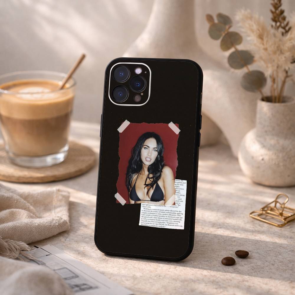J-Jennifers B-Body M-Megan Fox Phone Case For iPhone17 16 15 14 13 12 11 Pro Max Plus,5G Soft Black Case