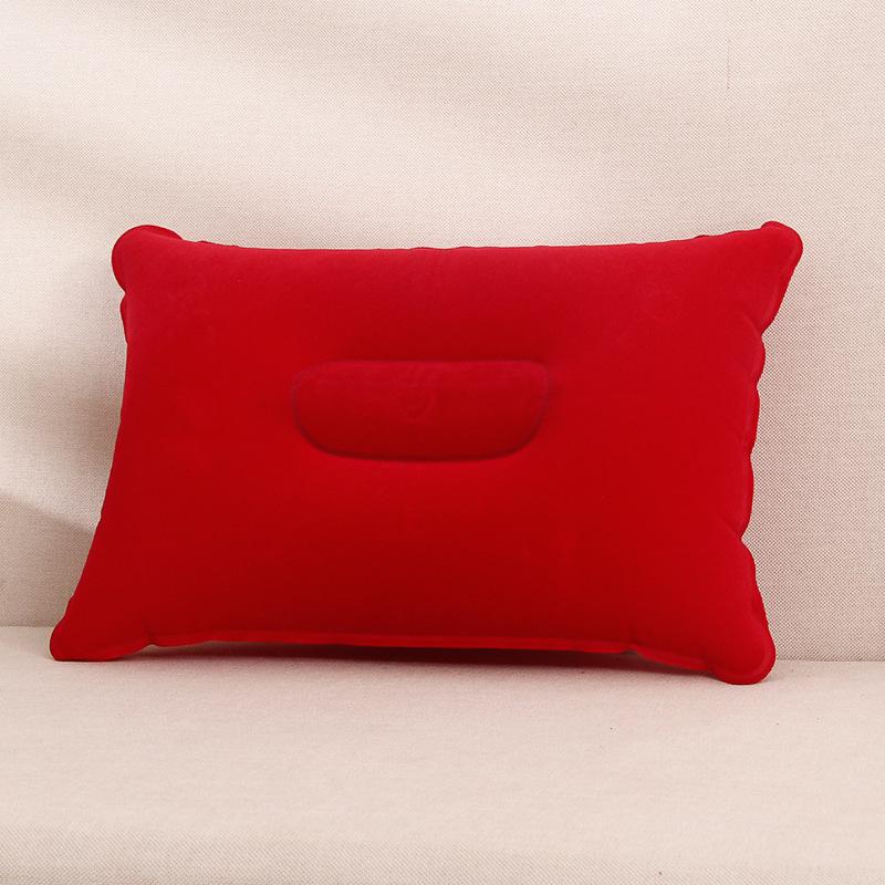 Portable Inflatable Travel Pillow: Foldable Lumbar Support for Car and Airplane