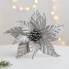 Multi-color Artificial Christmas Flowers Handmade Christmas Tree Accessories  New Year Gift