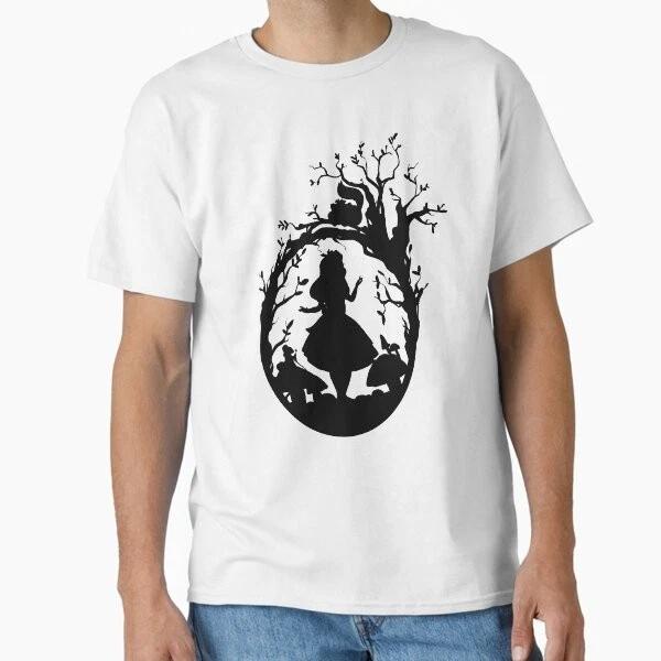 Silhouette Alice In Wonderland Classic TShirt Made In UsaAus TShirt S2xl S