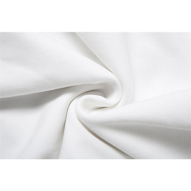 Französisches sexy Royal Sister-Kleid mit quadratischem Kragen und langen Ärmeln, halbperspektivisch, schmal geschnitten, mit Tasche und Gesäß