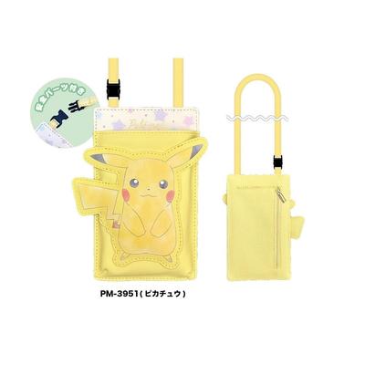 Carteira Recortada Pokemon Arte Sol Ombro Pikachu Aprox. L105 x A175mm Feito de couro sintético