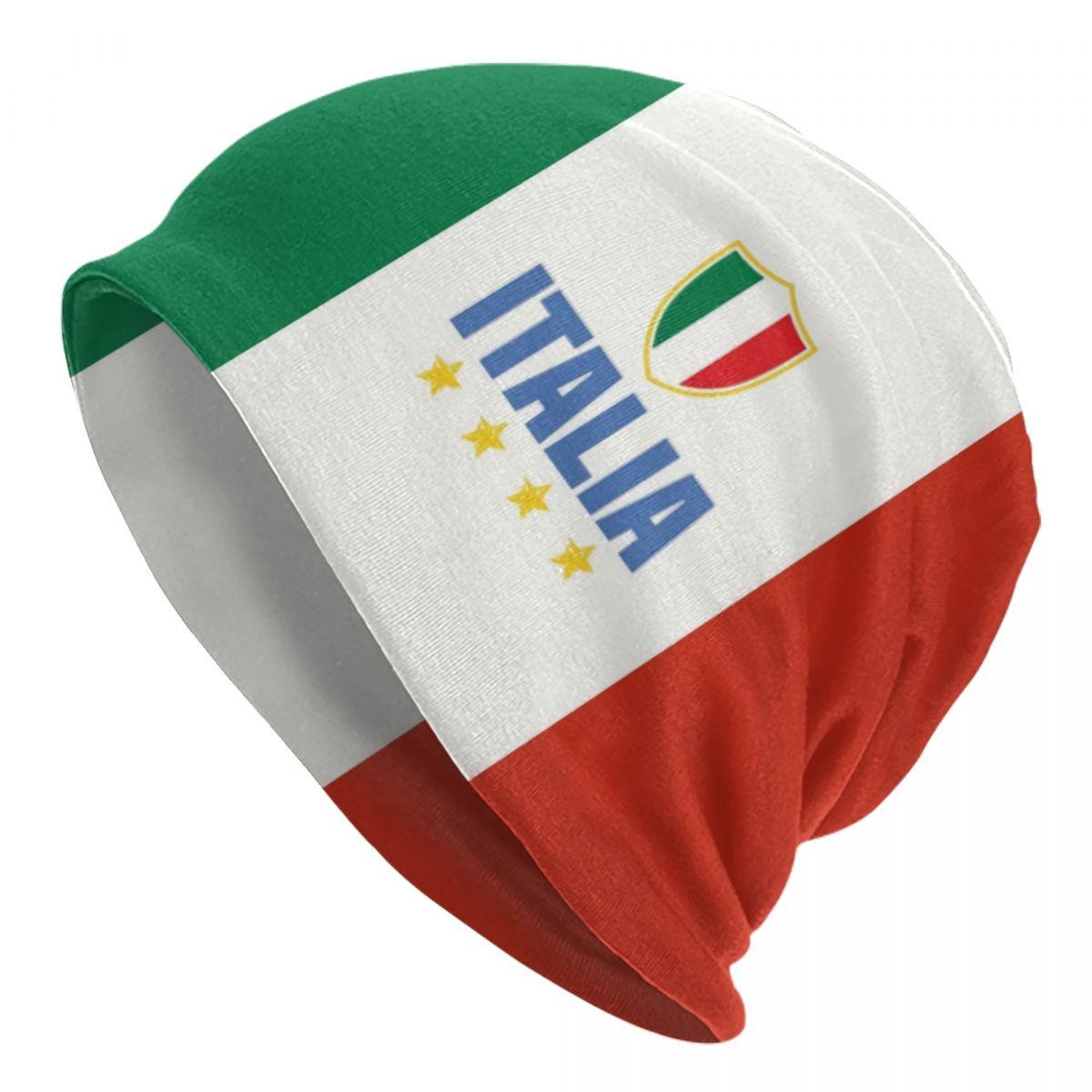

Шапка-бини с итальянским флагом, унисекс, зимняя теплая шапка, женская вязаная шапка, уличная шапка Italia Proud Skullies, шапки Beanies Hat