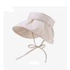 Fashion Checkered Sun Hat UV Protection Foldable Empty Top Beach Hat Wide Brim Breathable Women Sun Shade Visors