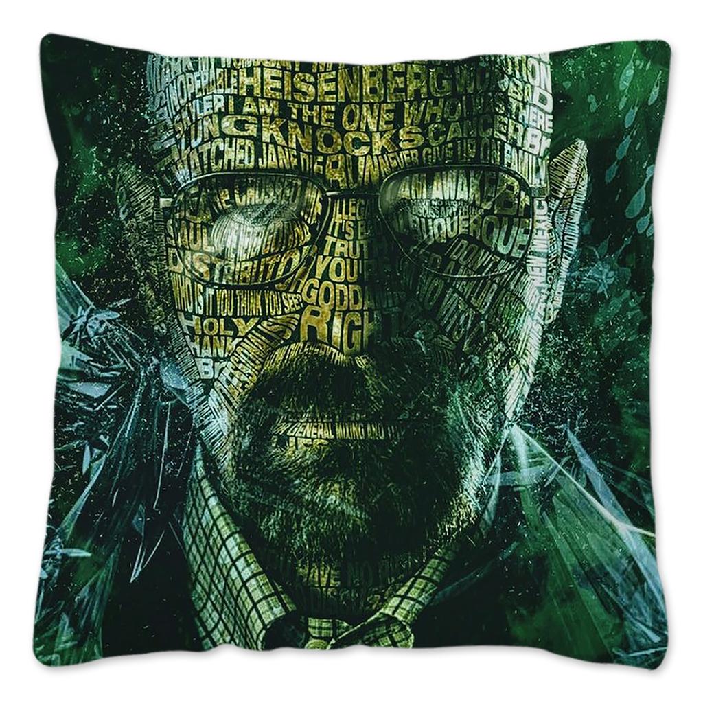 Walter White Meme Pillow Case Home Decoration 100% Polyester Funny Cushion Cover for Sofa Square Pillow Cover 18x18inch