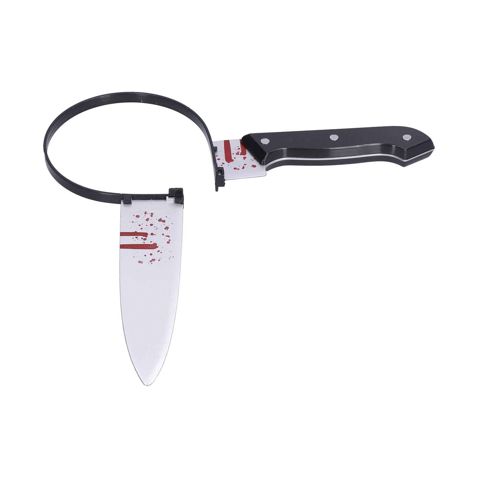 

Halloween Bloody Headband Horrible Lifelike Mischief Durable Safe Practical Costume Scary Weapon for Party
