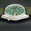 REFURBISHED SEIKO 5 AUTOMATIC MENS WATCH JAPAN MADE GREEN DIAL CUSTOM A440132-2 QV90-a440132