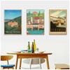 Italy Tuscany Florence City Travel Canvas Paintings Vintage Picture Kraft Posters Coated Wall Stickers Home Decoration Gift