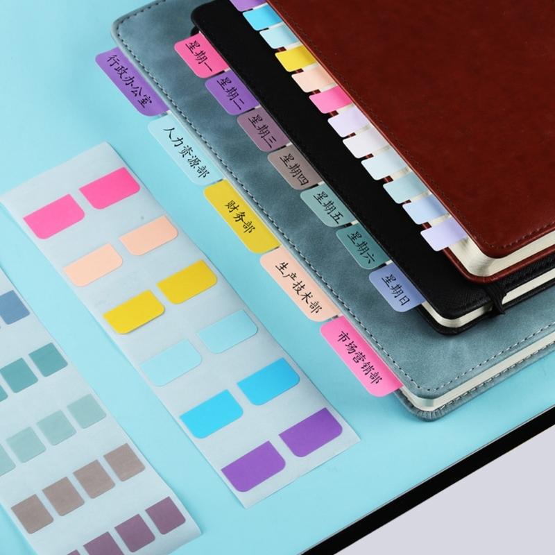 Mini File Tabs Book Markers, Bright Color Page Index Sticker, Writeable Labels Stick Notes Index Tabs Page Markers
