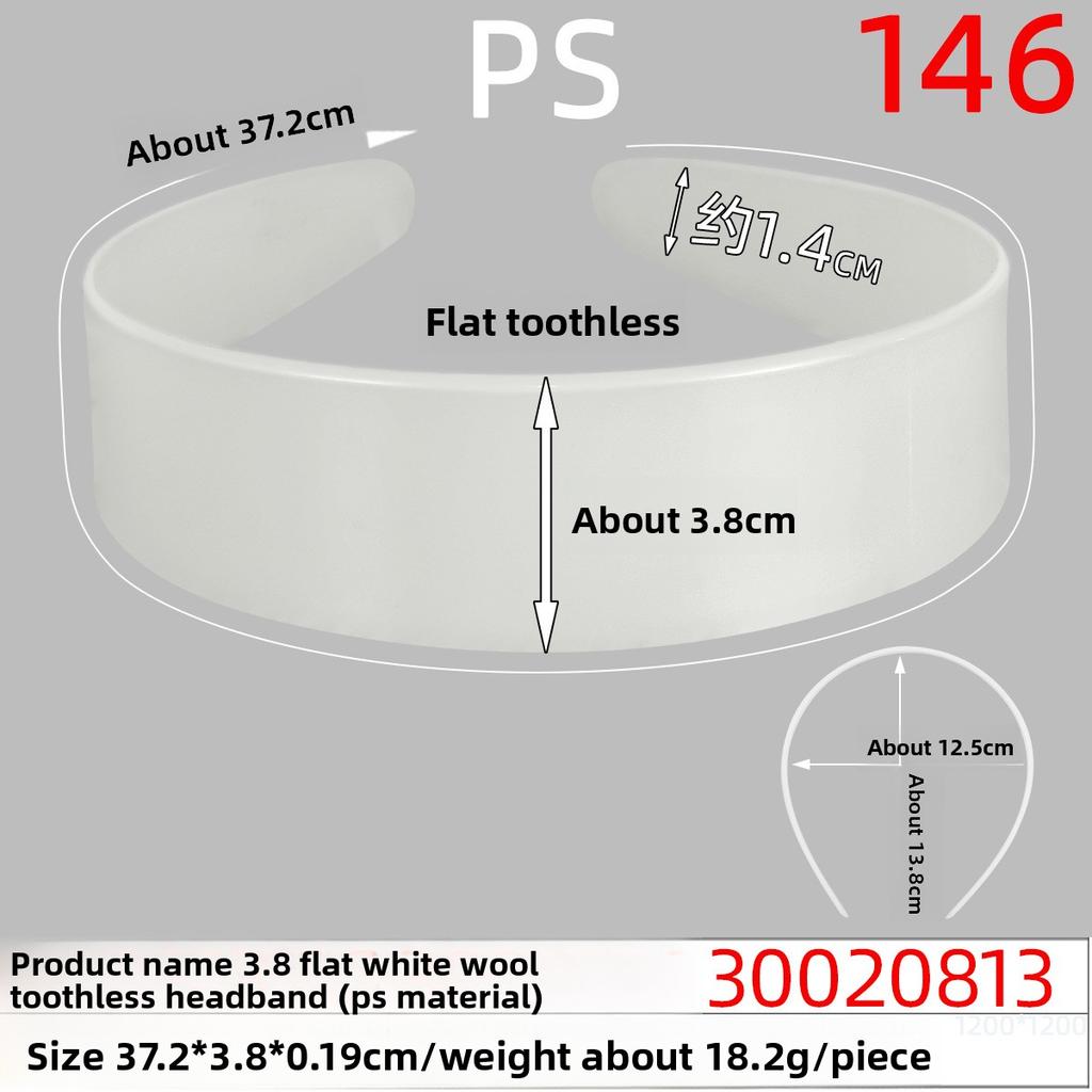 Plastic Hair Band Headband Accessories Two-sided Flat Hair Band Base Plate Hair Decoration