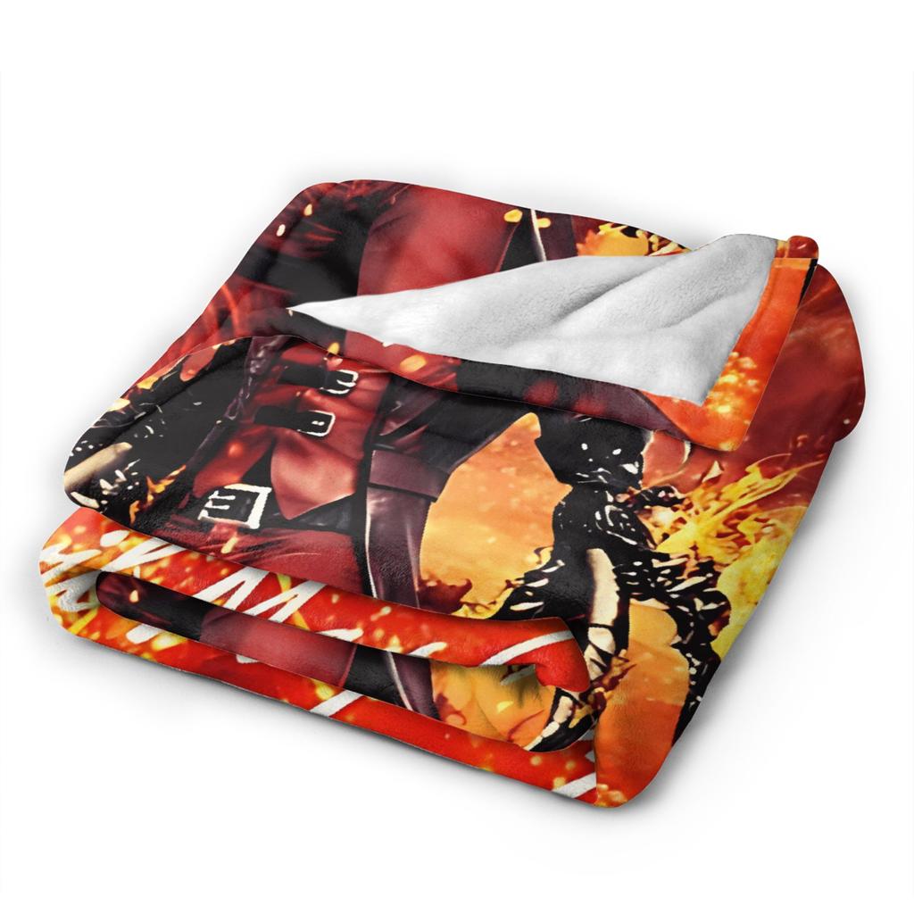 Devil May Cry 5 Dante Blanket Airplane Travel Flannel Bedding Throws For Living Room Super Soft Design Quality Bedspread