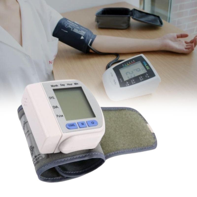 Pressure Blood Electronic Monitor Wrist Home Pressure Heart Rate Measurement