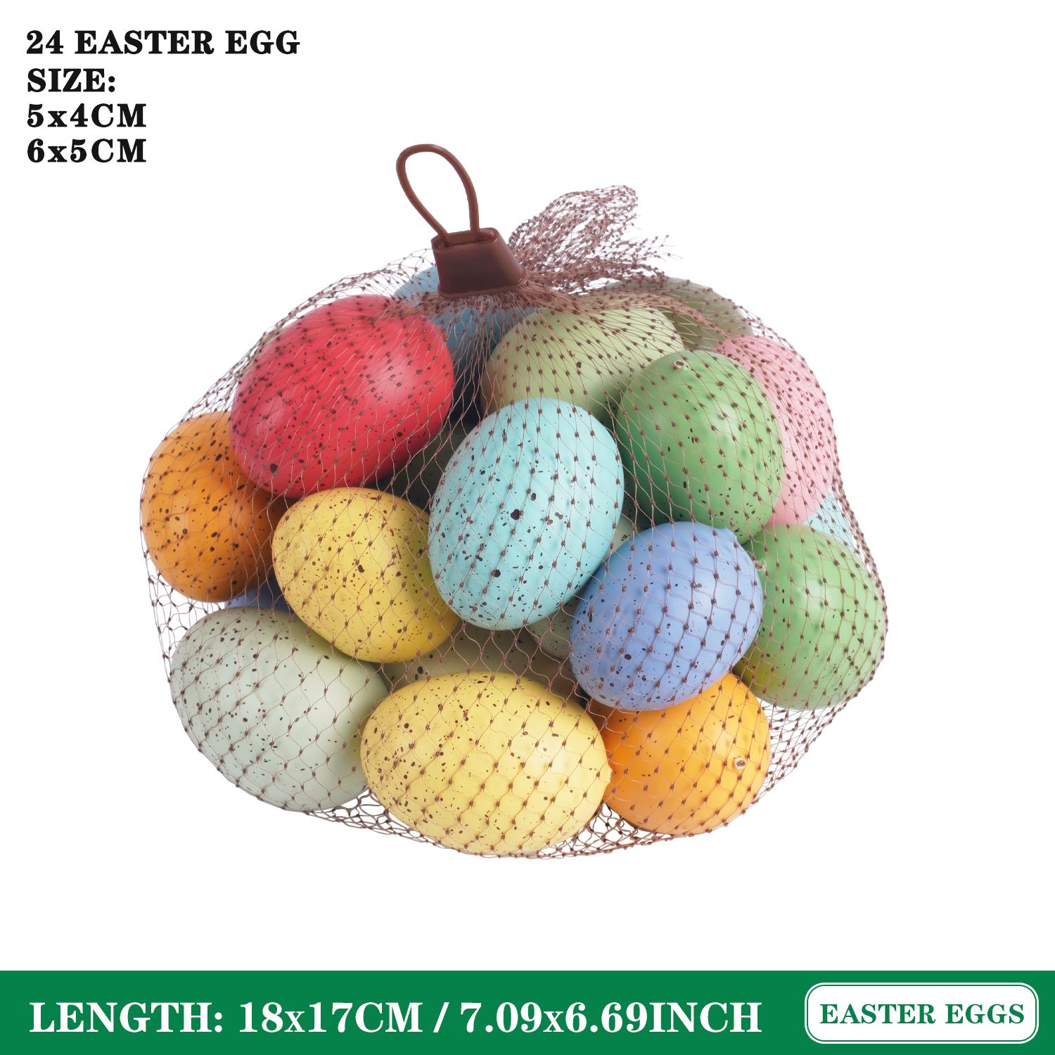 Многоцветное пасхальное яйцо Декорация Семейная вечеринка Сцена Атмосфера Декоративный реквизит Креативное детское пасхальное яйцо-игрушка 1pc