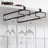 Non-perforated Upside-down Ironwork Hanging Tall Wine Glass Rack Home Bar Hanging Wine Glass Storage Rack Fairie
