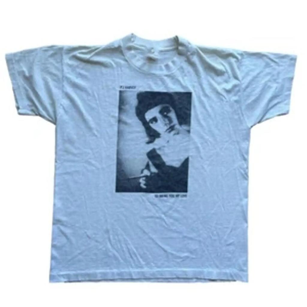 90er Pj Harvey To Bring You My Love T-Shirt Klassisch Weiß S 5XL Vintage Gewaschen Designer Kleidung Leicht Mode Streetwear