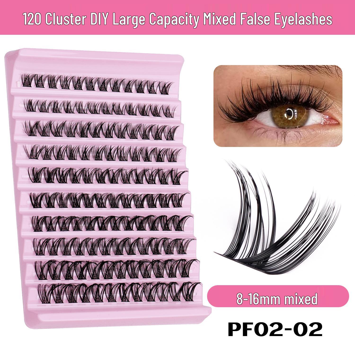 Cross-Border DIY Segmented False Eyelashes Set - 10 Rows for Daily Makeup
