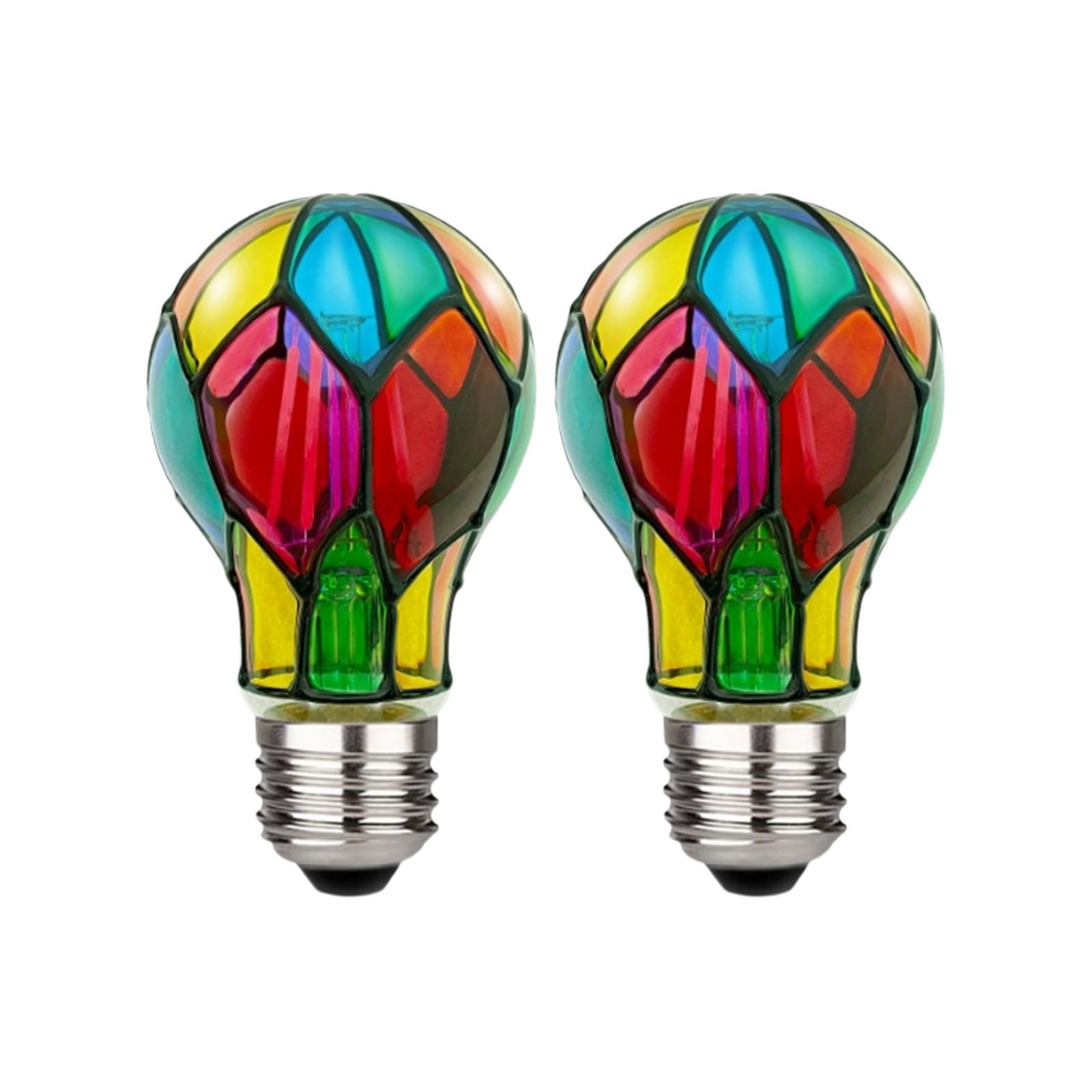 

Уникальный предмет декора: Расписанная вручную лампочка становится уникальным декоративным элементом, 2 шт. One Size розовый