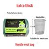 Extra Thick Large Vest Handle Plastic Garbage Bags for Home Storage - Sturdy and Disposable