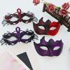 2PCS Metal Couple Masquerade Mask Lace Eye Mask Shared Party Set Half Face Mask Set  Carnival