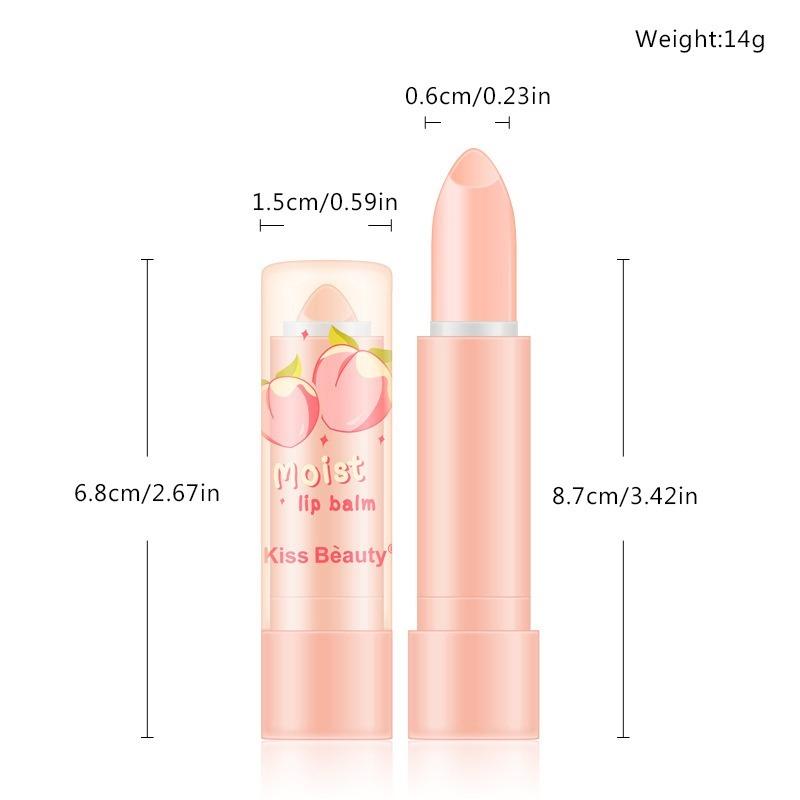 Peach Lipstick Transparent Jelly Colorless Lipstick Repair Non-stick Cup Lipstick