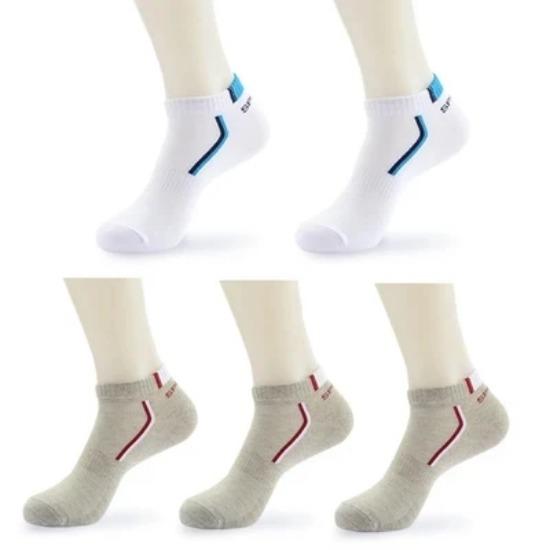 10Pieces=5Pair/lot Summer Cotton Man Short Socks Fashion Breathable Boat Socks Comfortable Casual Socks Male White