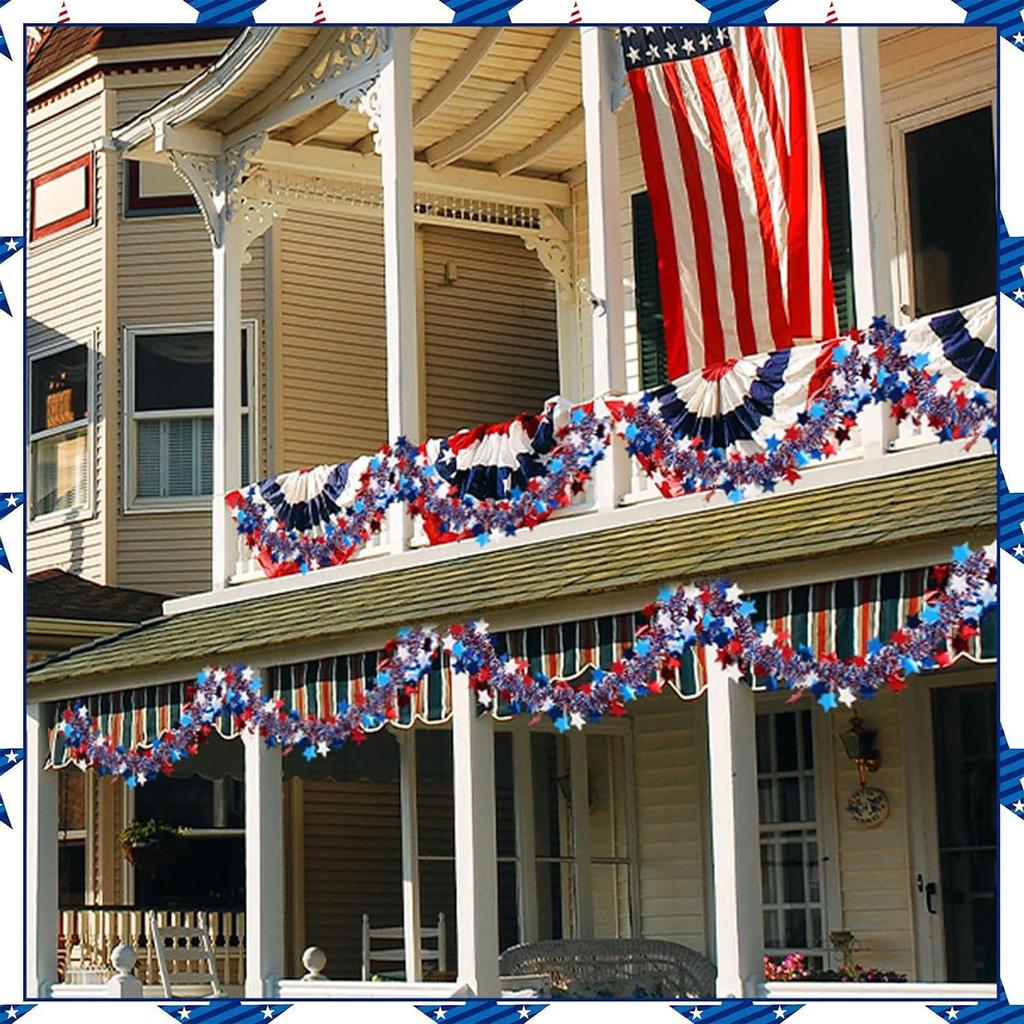 Bağımsızlık Günü Parti Atmosferi Dekorasyon Malzemeleri Üstler Mekan Düzeni Renkli Şeritler