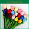 Tulip Pu Artificial Flowers For Wedding Decor Home Styling Photo Props