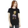 Marvel Womens/Ladies Guardians Of The Galaxy Groot Cosmic Tape Cotton Boyfriend T-Shirt