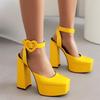 Sexy Platform Sandals Women Summer Shoes 2024 High Heels Fashion Black White Party Dance Stripper Shoes Women's Flip Flops