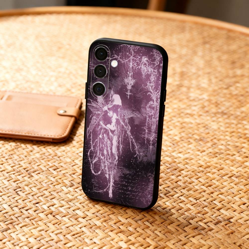Gothic Coquette Cyber Sigilism Phone Case For Samsung A73,72,71,A52,51,40,41,A22,A32,31,A13, Soft Black Shell