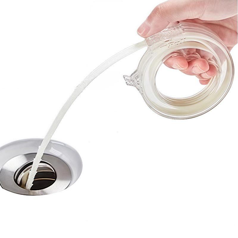 Novinka Kanalizační čisticí tyč: Kartáč proti ucpávání pro čištění umyvadla a potrubí