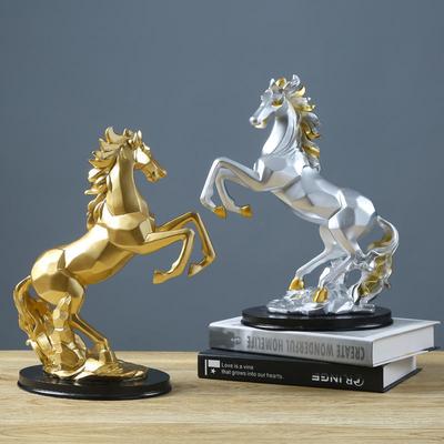 Wealth Art Horse Ornament Modern Handicraft Horse Statue Minimalist Creative Animal Sculpture Bedroom